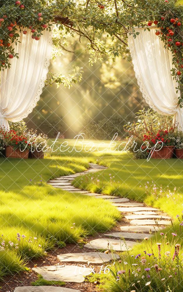 Kate Garden Arch Pathway Curtains Sunlight Backdrop Designed by Emetselch - Image 11