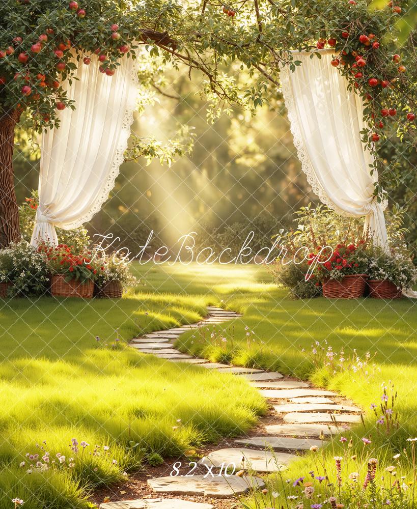 Kate Garden Arch Pathway Curtains Sunlight Backdrop Designed by Emetselch - Image 6