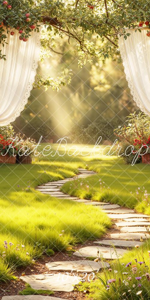 Kate Garden Arch Pathway Curtains Sunlight Backdrop Designed by Emetselch - Image 8