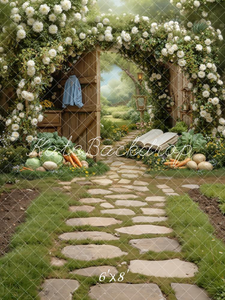 Kate Garden Arch Vegetables Path Backdrop Designed by Chain Photography - Image 2
