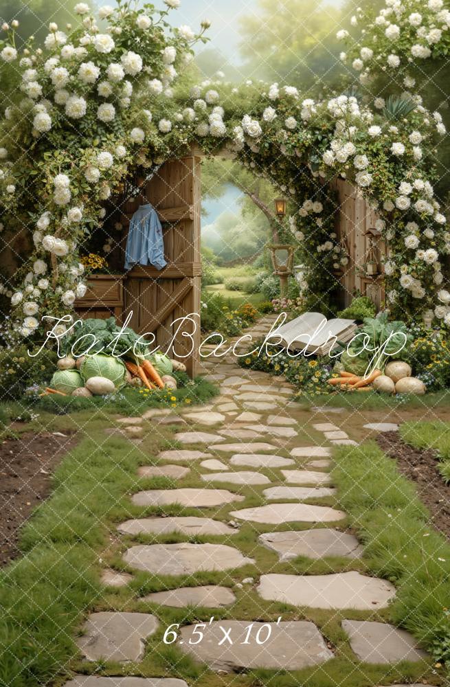 Kate Garden Arch Vegetables Path Backdrop Designed by Chain Photography - Image 3