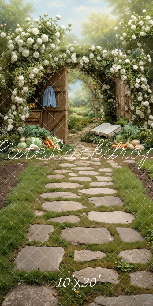 Kate Garden Arch Vegetables Path Backdrop Designed by Chain Photography - Image 5