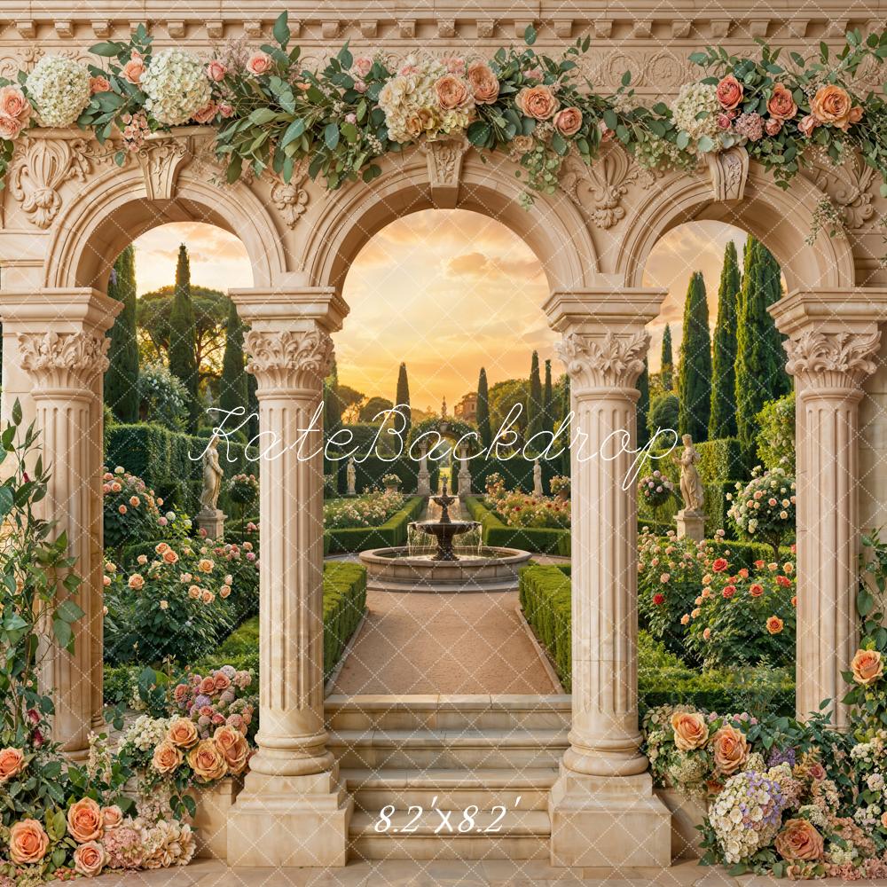 Kate Spring Garden Columns Floral Archway Backdrop Designed by Emstselch - Image 5