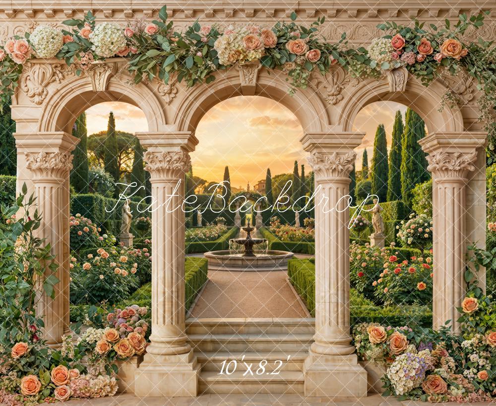 Kate Spring Garden Columns Floral Archway Backdrop Designed by Emstselch - Image 6