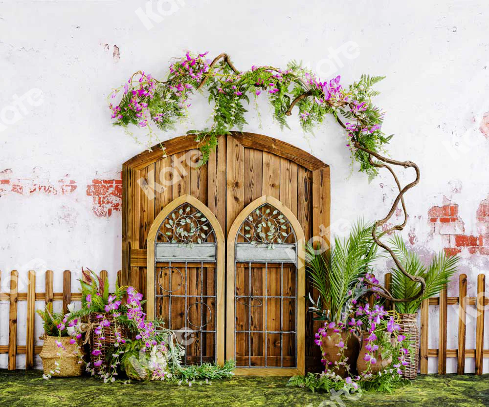 Kate Garden Gate Wisteria Flower Backdrop Designed by Uta Mueller Photography - Image 3