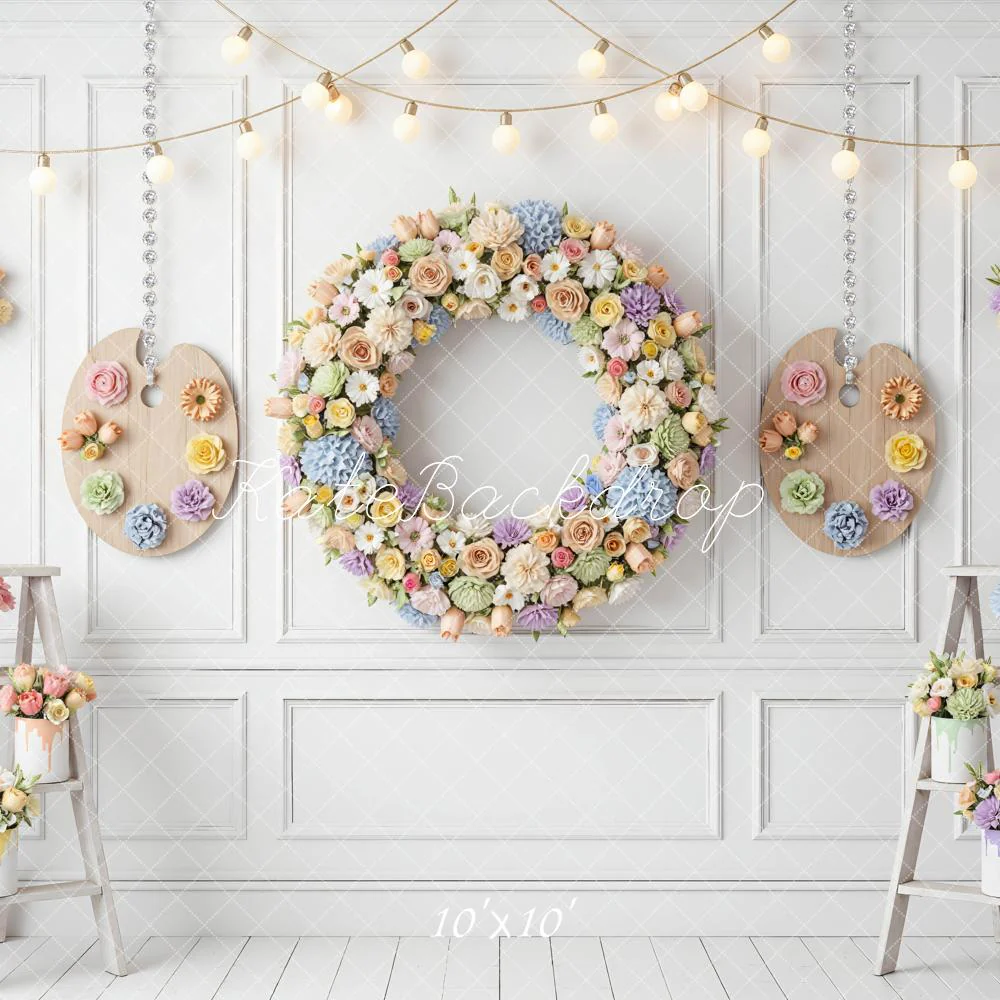 Kate Garland Paint Palettes White Wall Backdrop Designed by Mini MakeBelieve - Image 7
