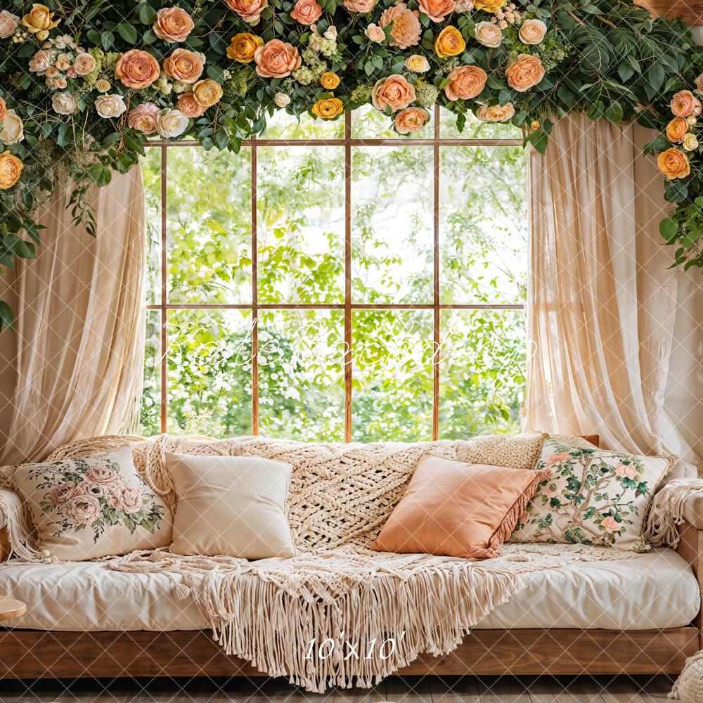 Kate Spring Garland Window Macrame Sofa Backdrop Designed by Emetselch - Image 7