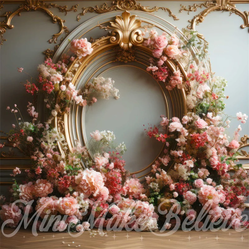 Kate Gender Reveal Flower Pink Backdrop Designed by Mini MakeBelieve - Image 2
