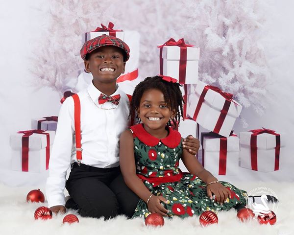 Kate Gift And Snow Tree Backdrop for Christmas Photography - Image 9