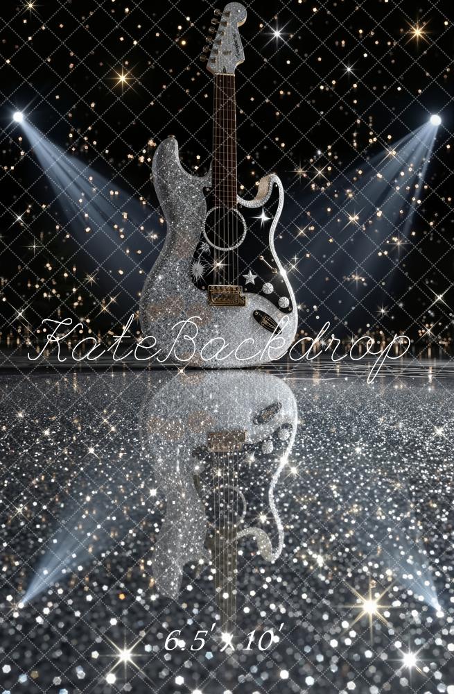 Kate Glitter Guitar Reflection Stage Lights Backdrop Designed by Emetselch - Image 4