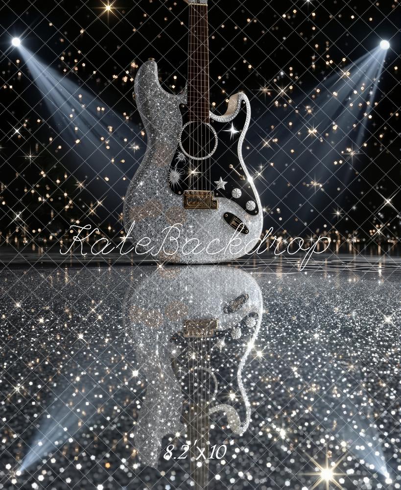 Kate Glitter Guitar Reflection Stage Lights Backdrop Designed by Emetselch - Image 6