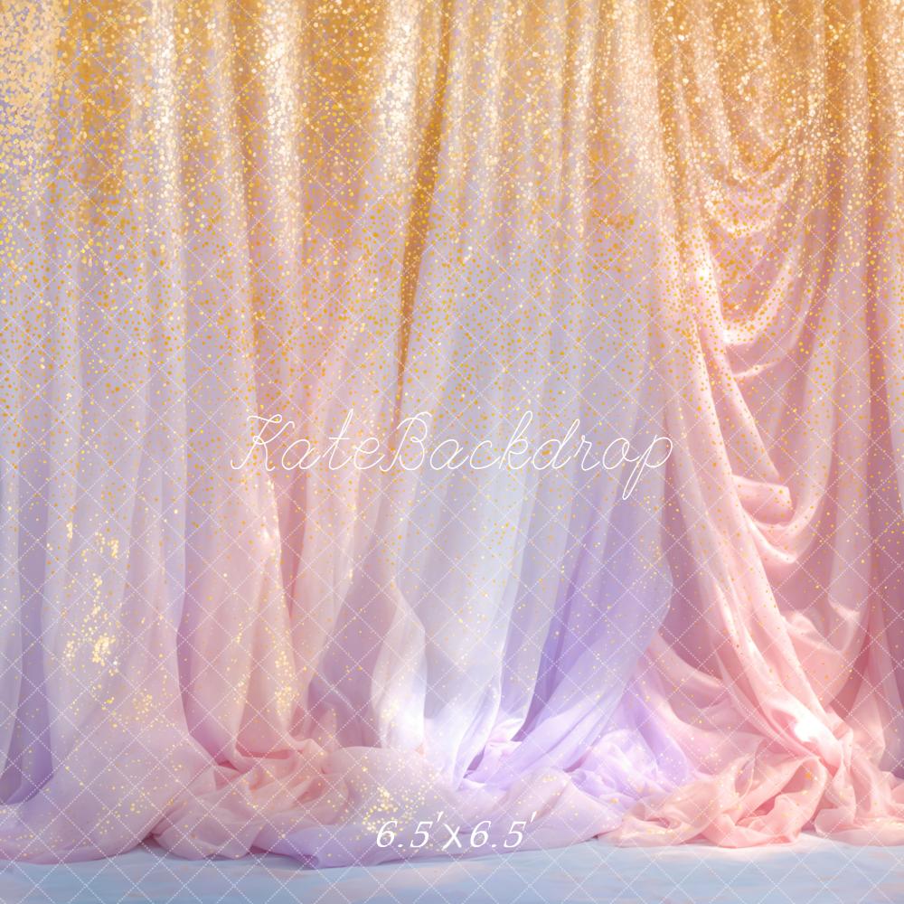 Kate Glitter Ombre Draped Backdrop Designed by Emetselch - Image 2