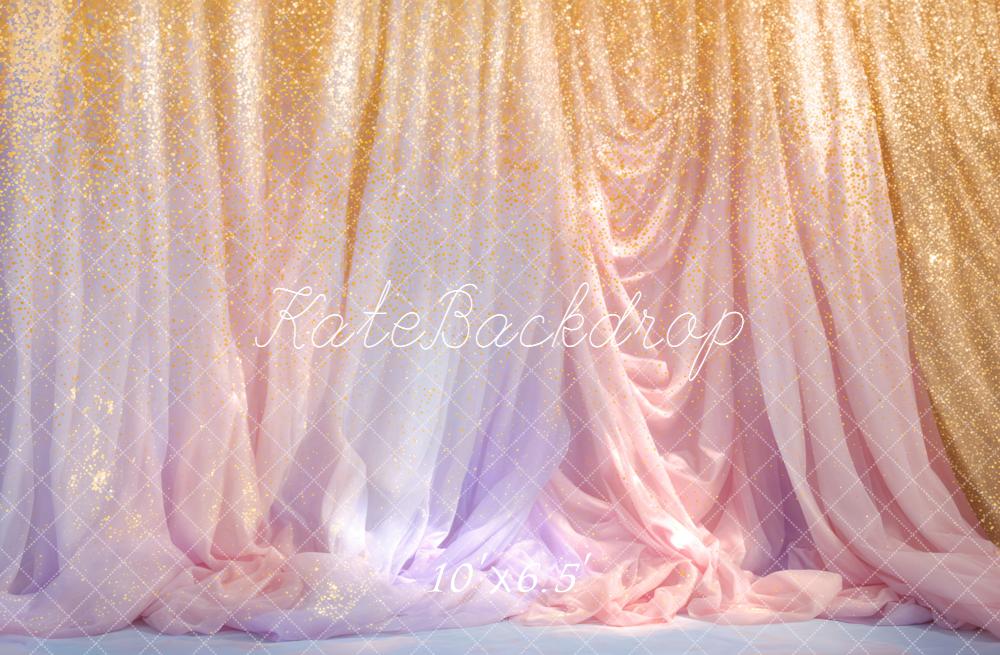 Kate Glitter Ombre Draped Backdrop Designed by Emetselch - Image 4