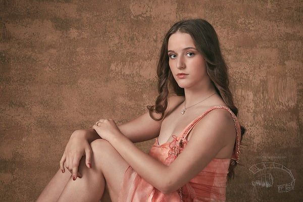 Kate Gold Abstract Texture Spray Painted Backdrop - Image 2