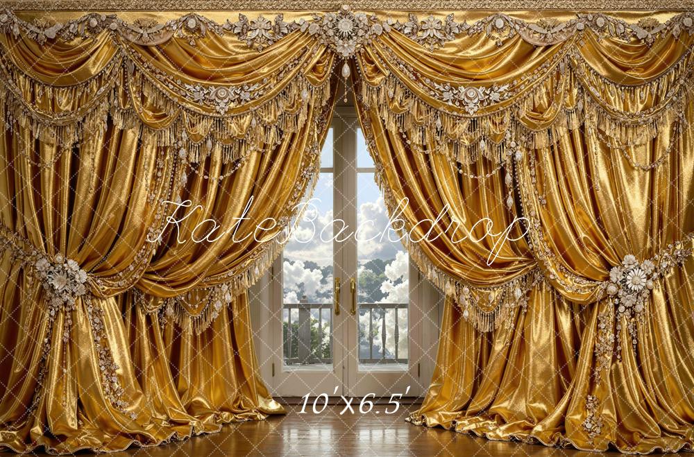 Kate Gold Curtains Balcony Backdrop Designed by Mini MakeBelieve - Image 4