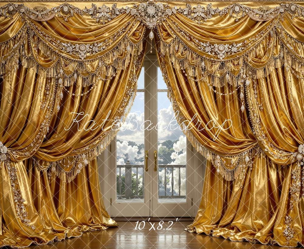 Kate Gold Curtains Balcony Backdrop Designed by Mini MakeBelieve - Image 6