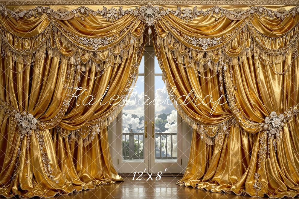 Kate Gold Curtains Balcony Backdrop Designed by Mini MakeBelieve - Image 8