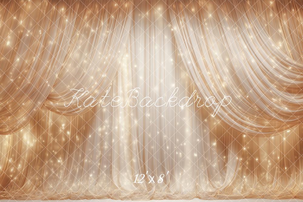Kate Gold Drapes Sparkling Lights Backdrop Designed by Angela Marie Photography - Image 8