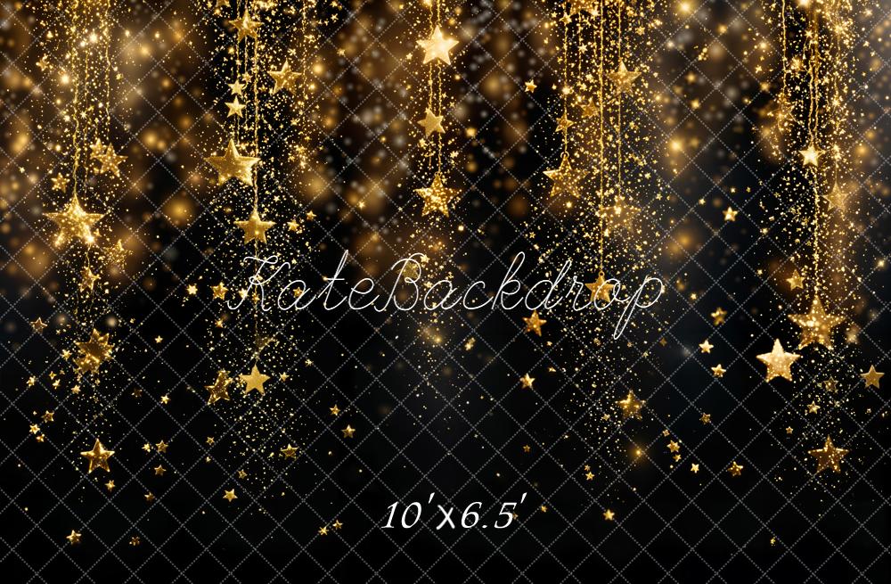 Kate Gold Glitter Stars Sparkle Backdrop Designed by Kate Image - Image 4