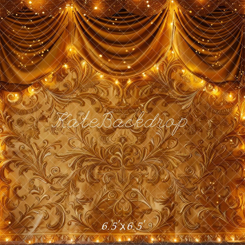 Kate Golden Curtain Carved Wall Backdrop Designed by Mini MakeBelieve - Image 4