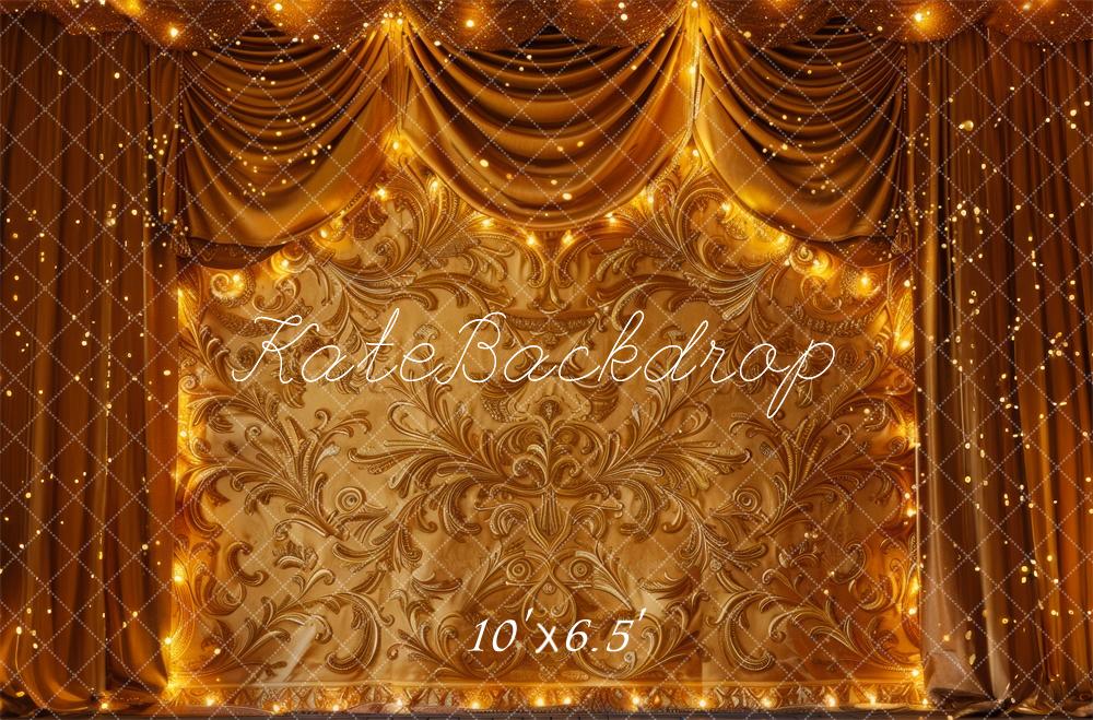 Kate Golden Curtain Carved Wall Backdrop Designed by Mini MakeBelieve - Image 5