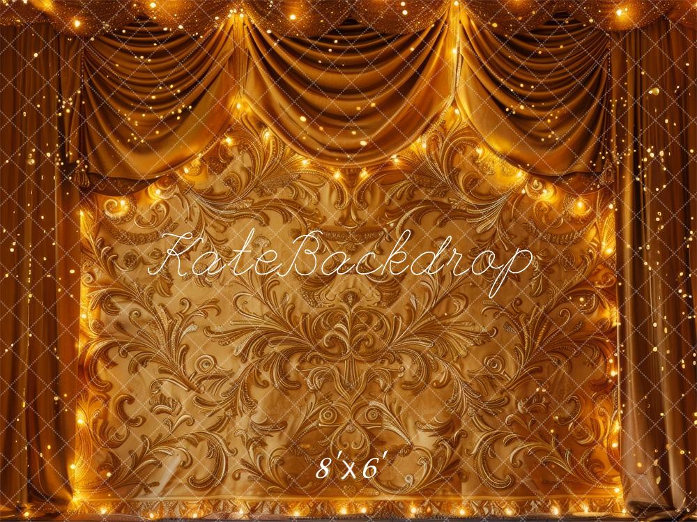 Kate Golden Curtain Carved Wall Backdrop Designed by Mini MakeBelieve - Image 6