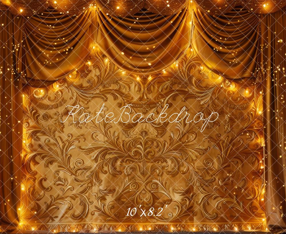 Kate Golden Curtain Carved Wall Backdrop Designed by Mini MakeBelieve - Image 7