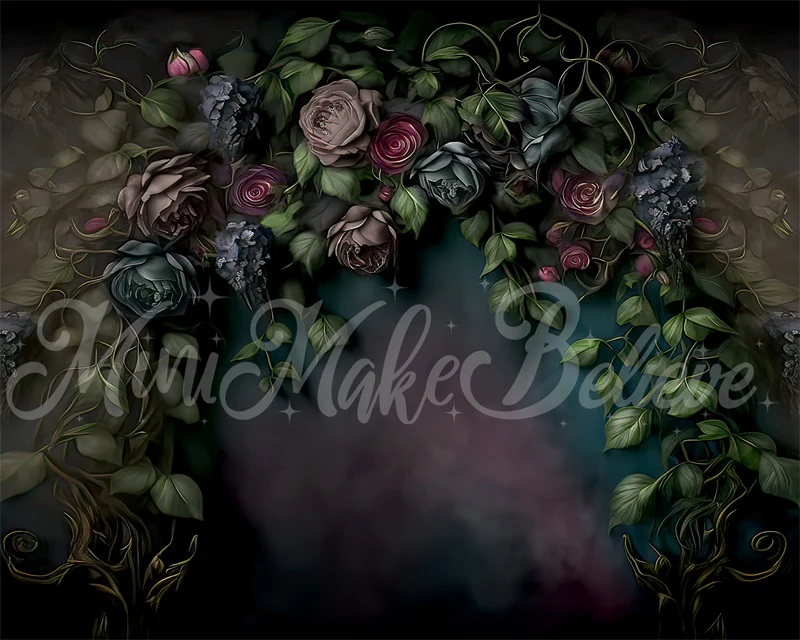Kate Gothic Ivy Fine Art Floral Backdrop Designed by Mini MakeBelieve - Image 3