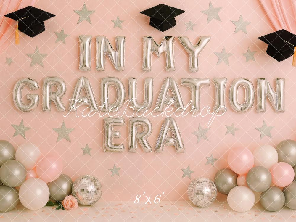 Kate Graduation Balloon Stars Pink Backdrop Designed by Patty Robert - Image 3