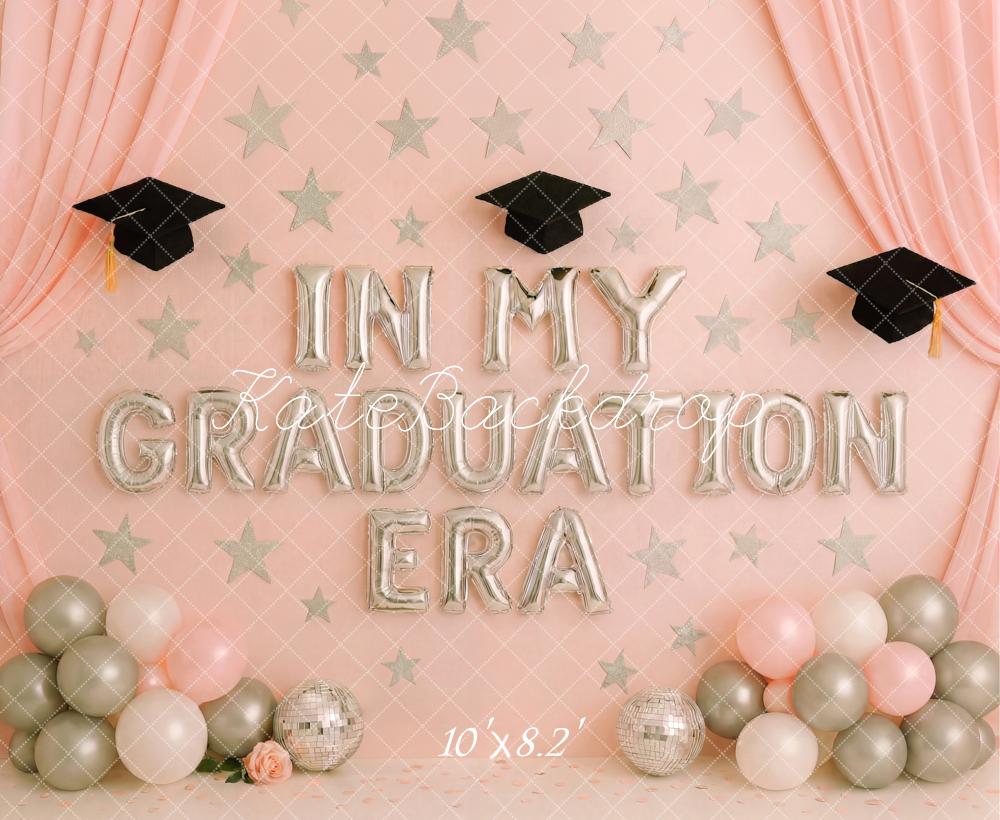 Kate Graduation Balloon Stars Pink Backdrop Designed by Patty Robert - Image 5