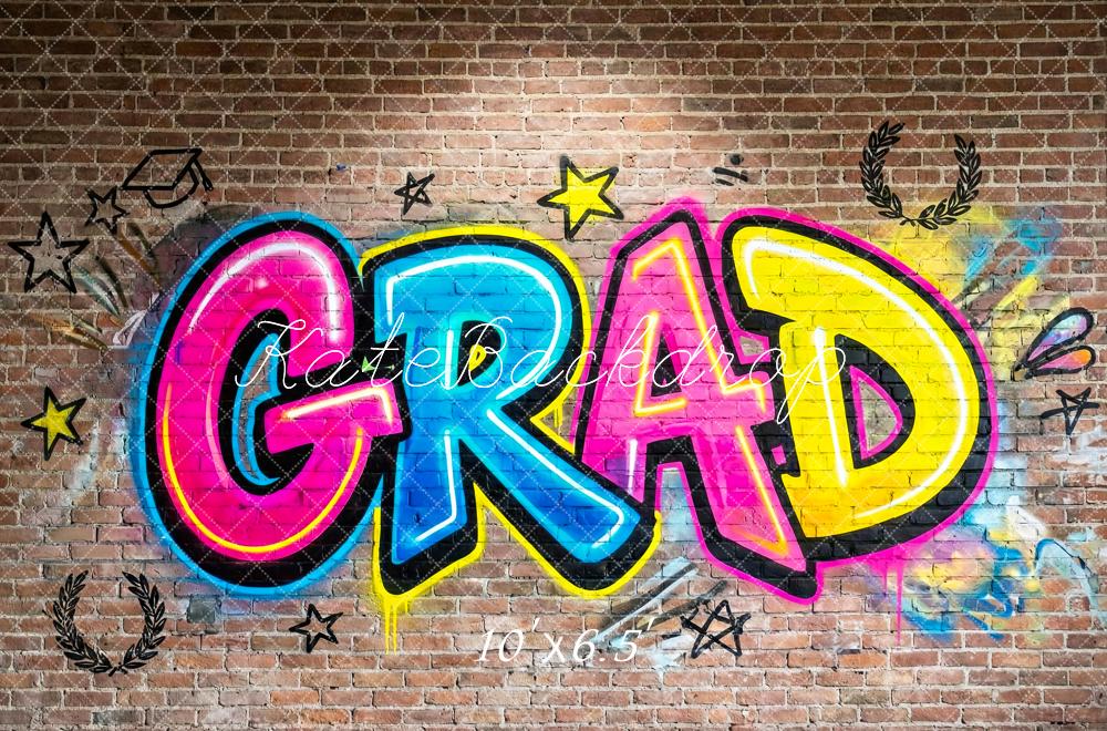 Kate Graduation Graffiti Brick Wall Backdrop Designed by Patty Robert - Image 4
