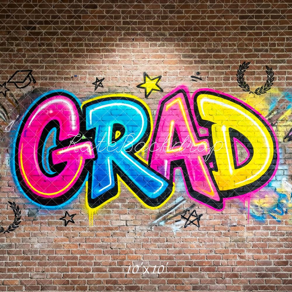 Kate Graduation Graffiti Brick Wall Backdrop Designed by Patty Robert - Image 7