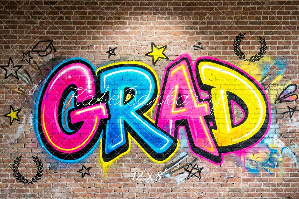 Kate Graduation Graffiti Brick Wall Backdrop Designed by Patty Robert - Image 8