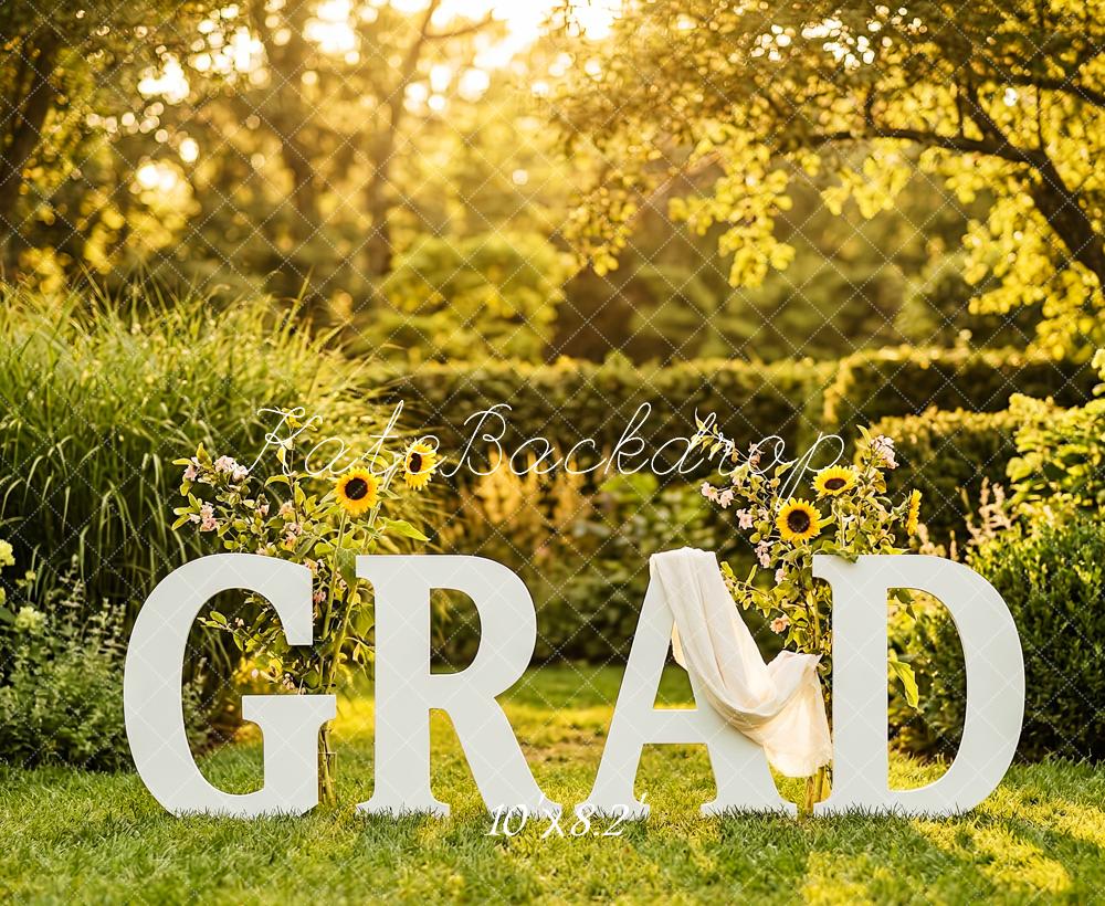 Kate Graduation Sunflowers Garden Backdrop Designed by Patty Robert - Image 6