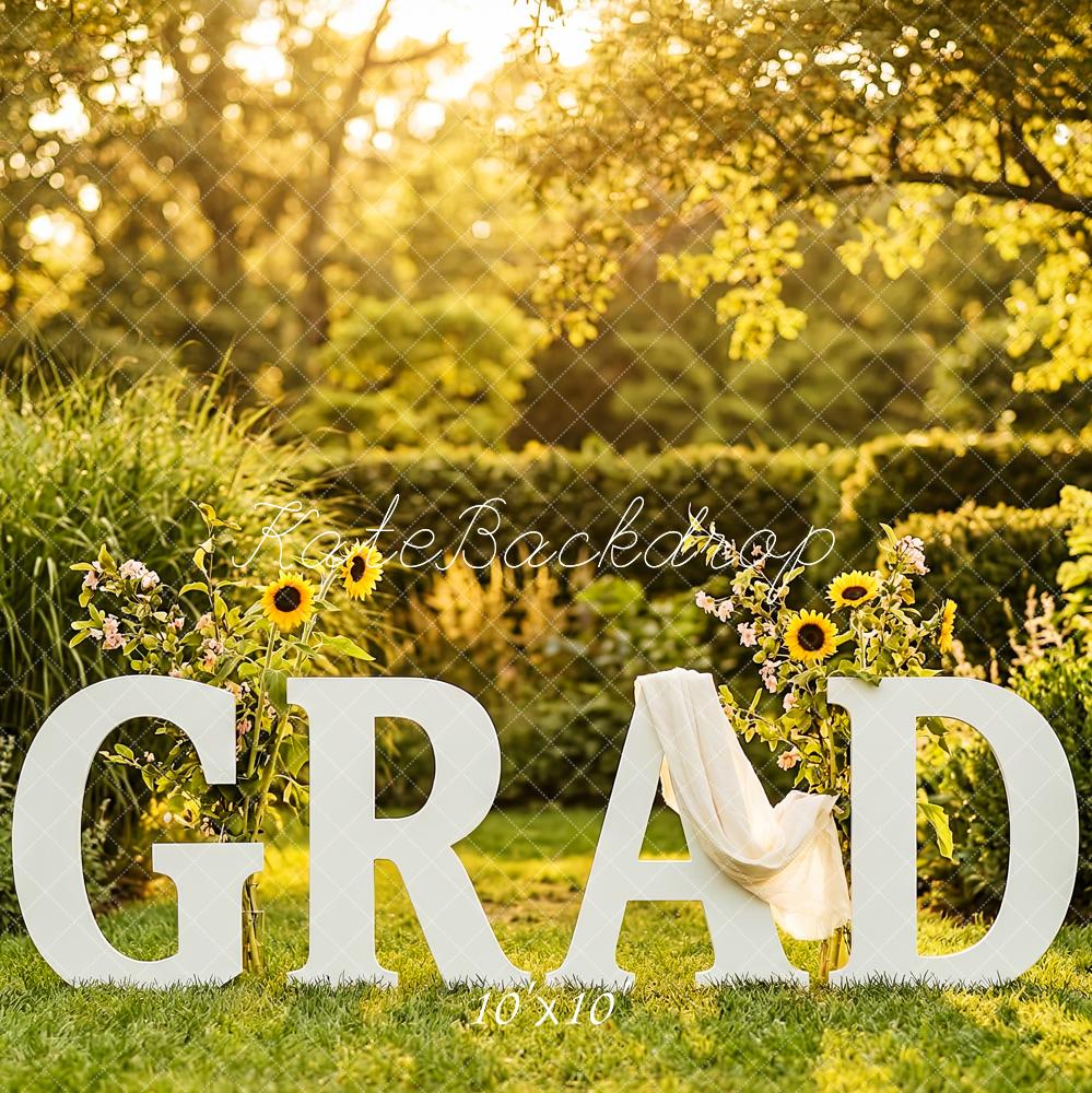 Kate Graduation Sunflowers Garden Backdrop Designed by Patty Robert - Image 7