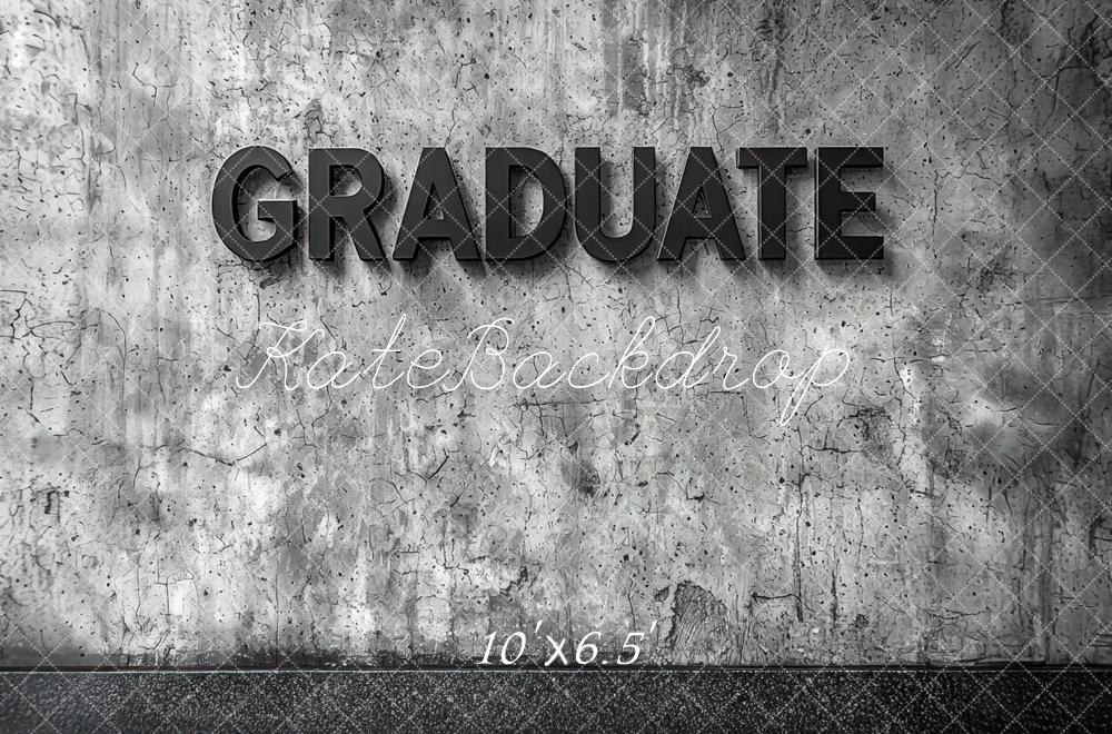 Kate Graduation Vintage Gray Cement Wall Backdrop Designed by Mini MakeBelieve - Image 4