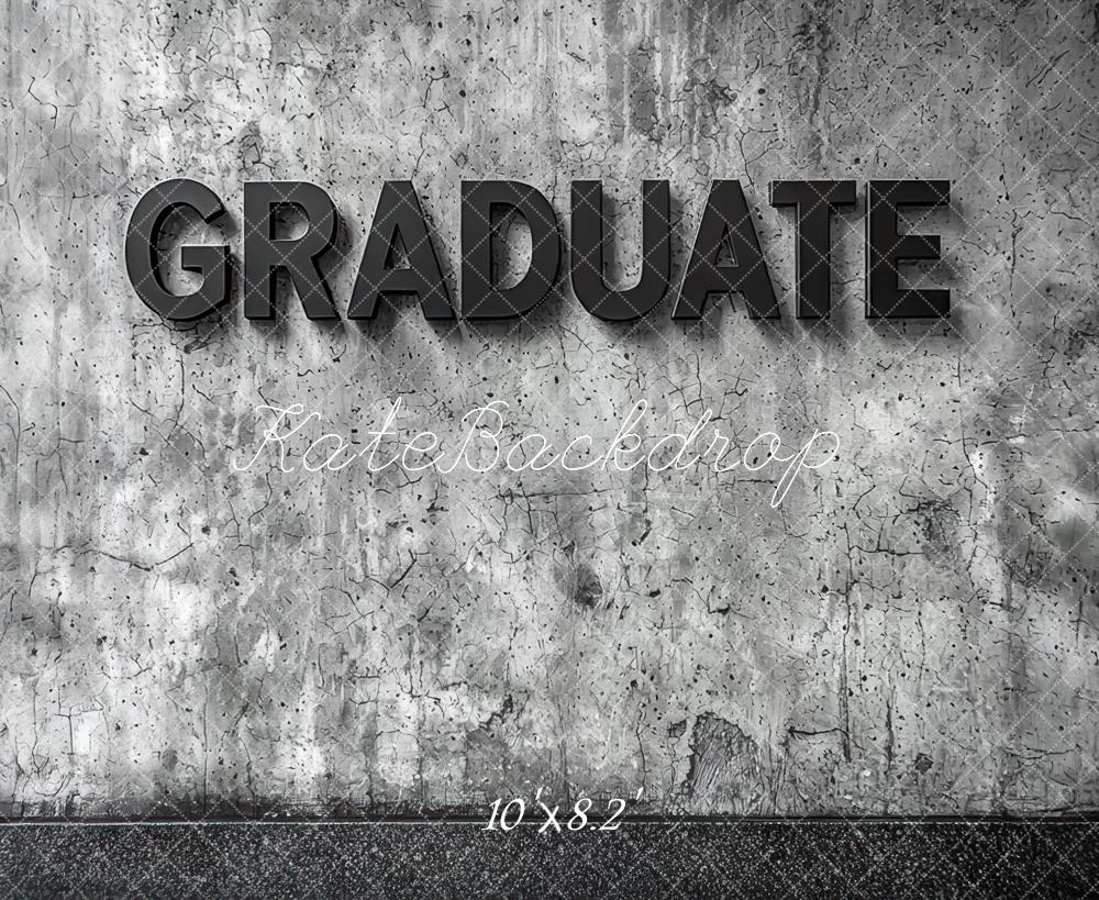 Kate Graduation Vintage Gray Cement Wall Backdrop Designed by Mini MakeBelieve - Image 5