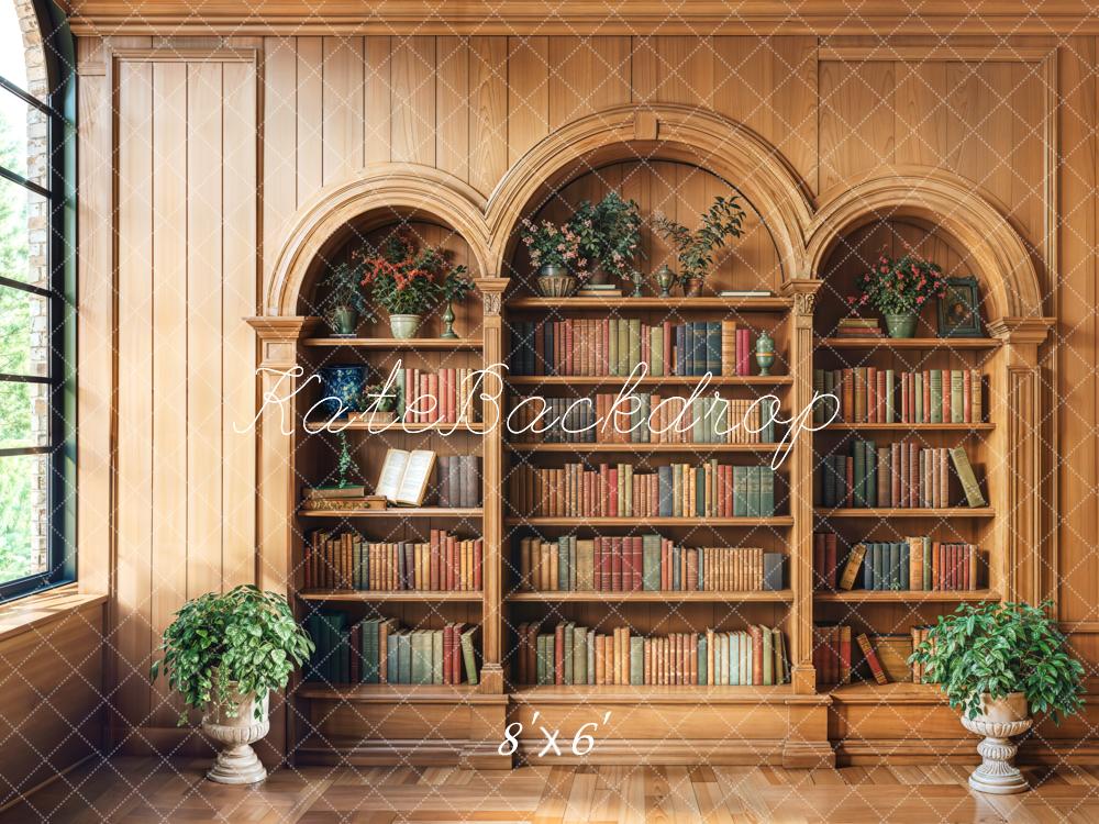 Kate Graduation Wooden Bookshelf Window Backdrop Designed by Emetselch - Image 3