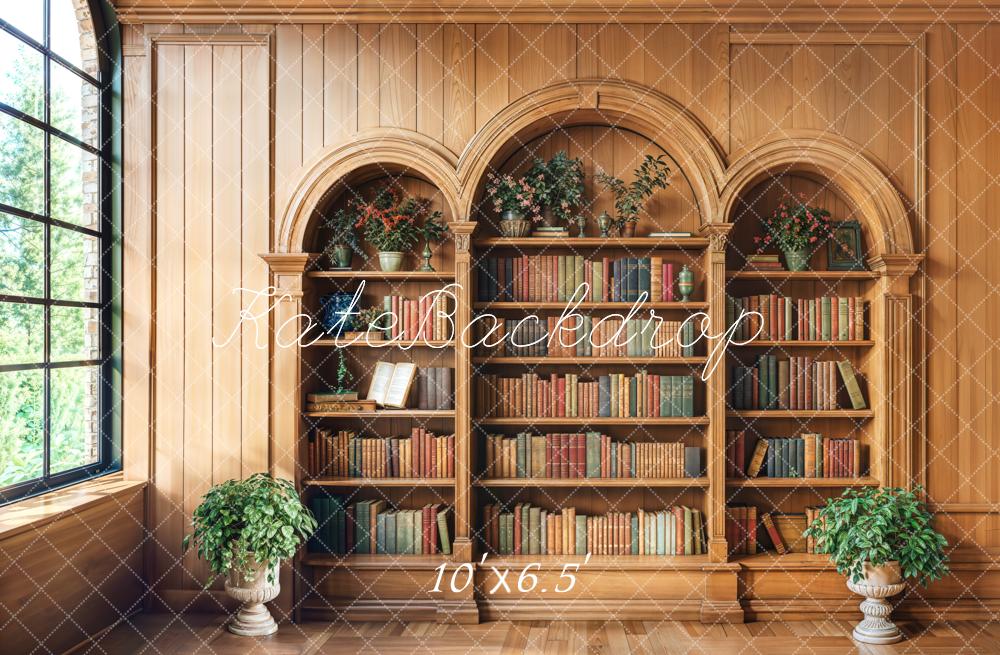 Kate Graduation Wooden Bookshelf Window Backdrop Designed by Emetselch - Image 4