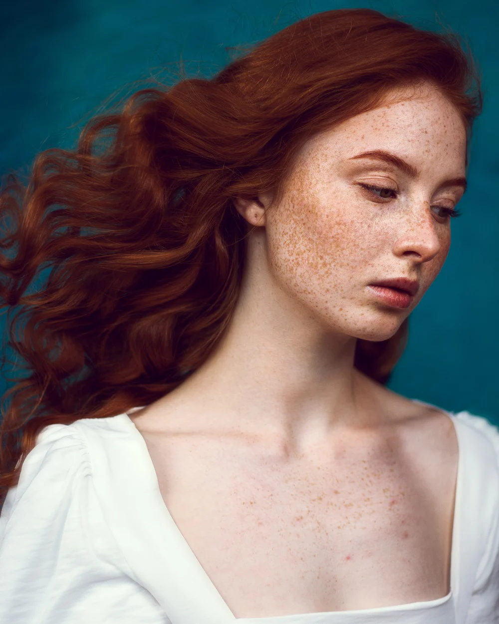 Kate Gray Abstract Texture/ Blue Green Abstract Texture Collapsible Backdrop Photography 5X6.5ft(1.5x2m) - Image 4