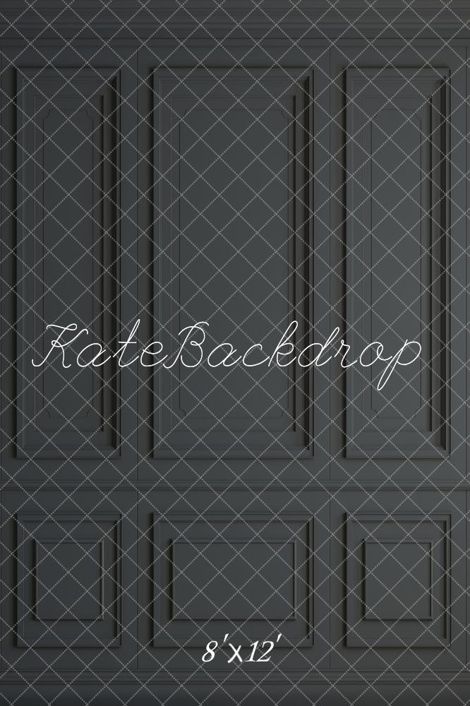 Kate Gray Black Vintage Wall Fleece Backdrop for Photography - Image 8