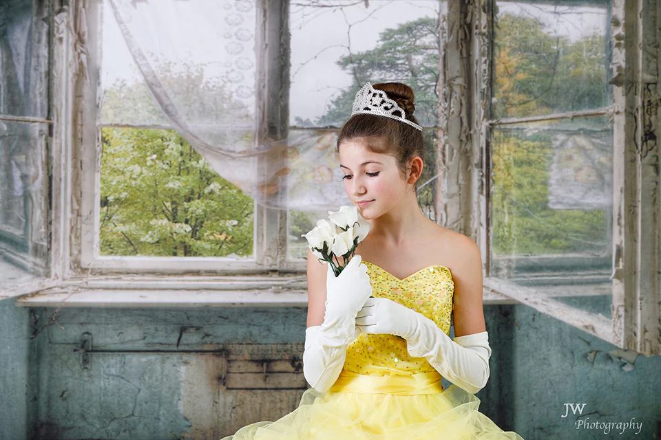 Kate Gray Retro Castle Window Shabby Backdrop for Wedding - Image 8