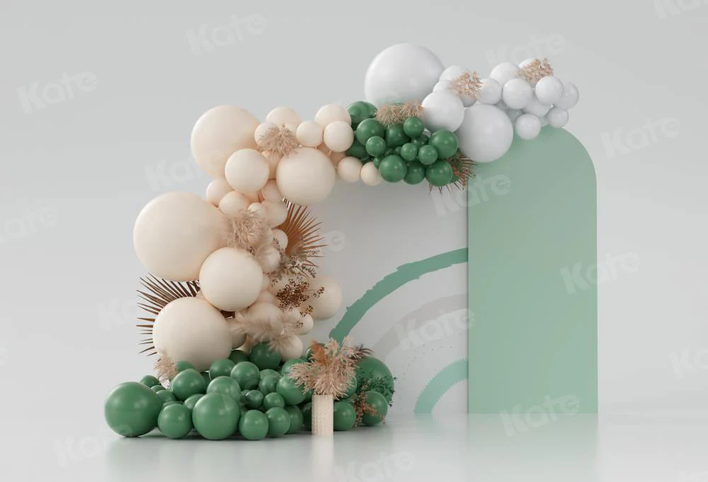 Kate Green Boho Balloons Backdrop Designed by Uta Mueller Photography - Image 2
