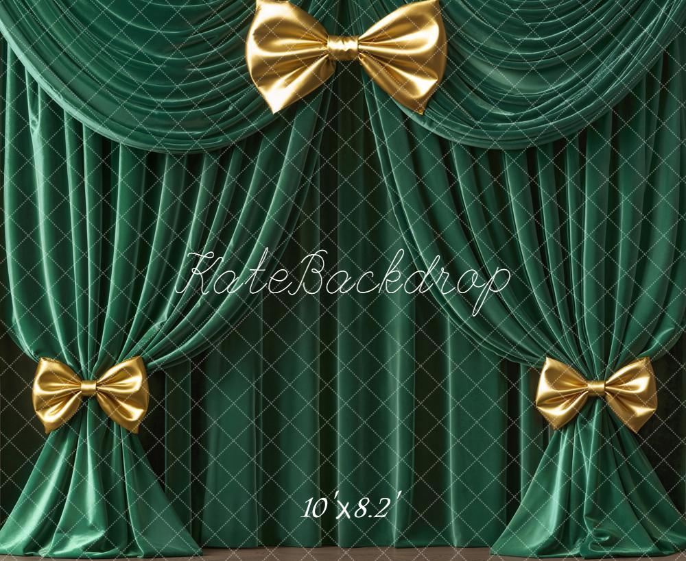 Kate Green Curtain Gold Frame Backdrop Designed by Emetselch - Image 6