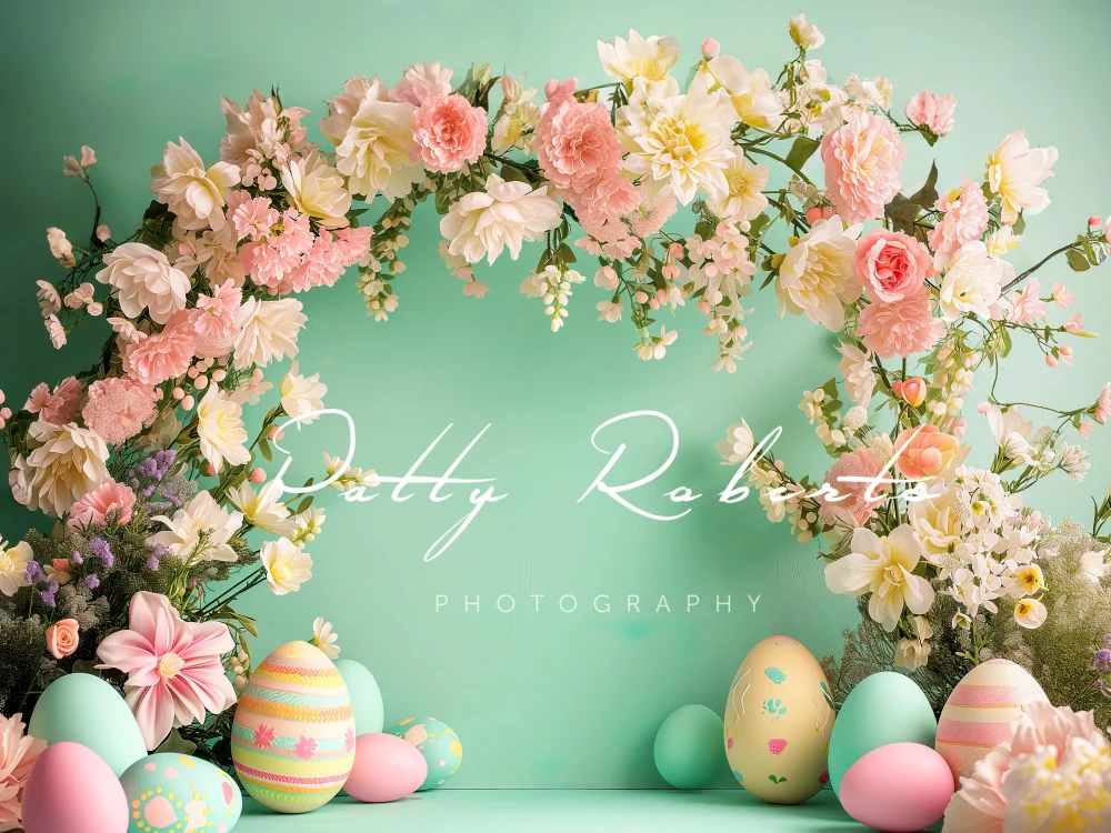 Kate Green Easter Flower Arch Backdrop Designed by Patty Robert - Image 3