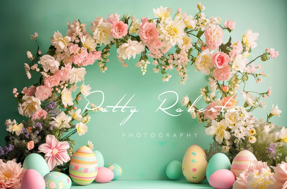 Kate Green Easter Flower Arch Backdrop Designed by Patty Robert - Image 4