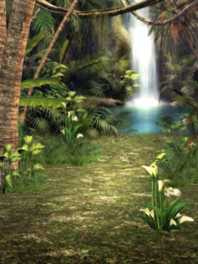 Kate Green Forest Waterfall Backdrops for Photography - Image 2