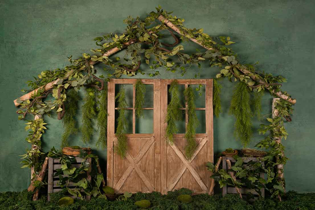 Kate Green Garden Door Summer Backdrop Designed by Jia Chan Photography - Image 5