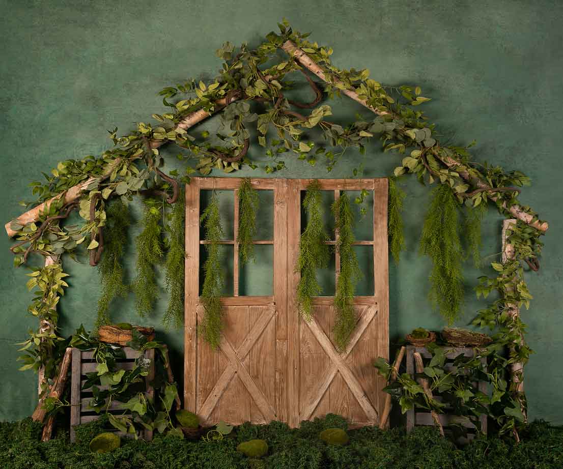 Kate Green Garden Door Summer Backdrop Designed by Jia Chan Photography - Image 6