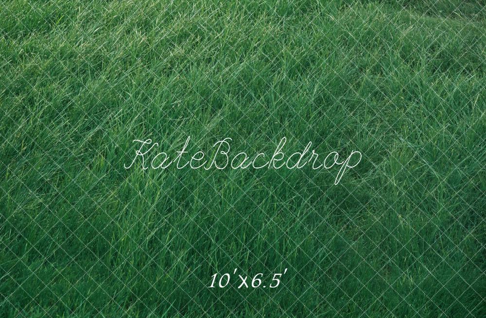 Kate Green Grass Field Floor Fleece Backdrop Designed by Kate Image - Image 2